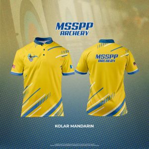Jersi MSSPP 2026 - Berkolar Mandarin Berzip & Lengan Pendek (Kanak-Kanak)